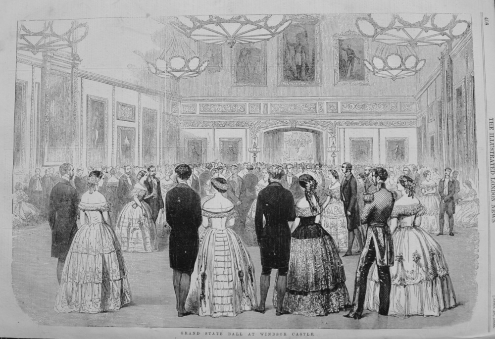 Grand State Ball at Windsor Castle. 1855.