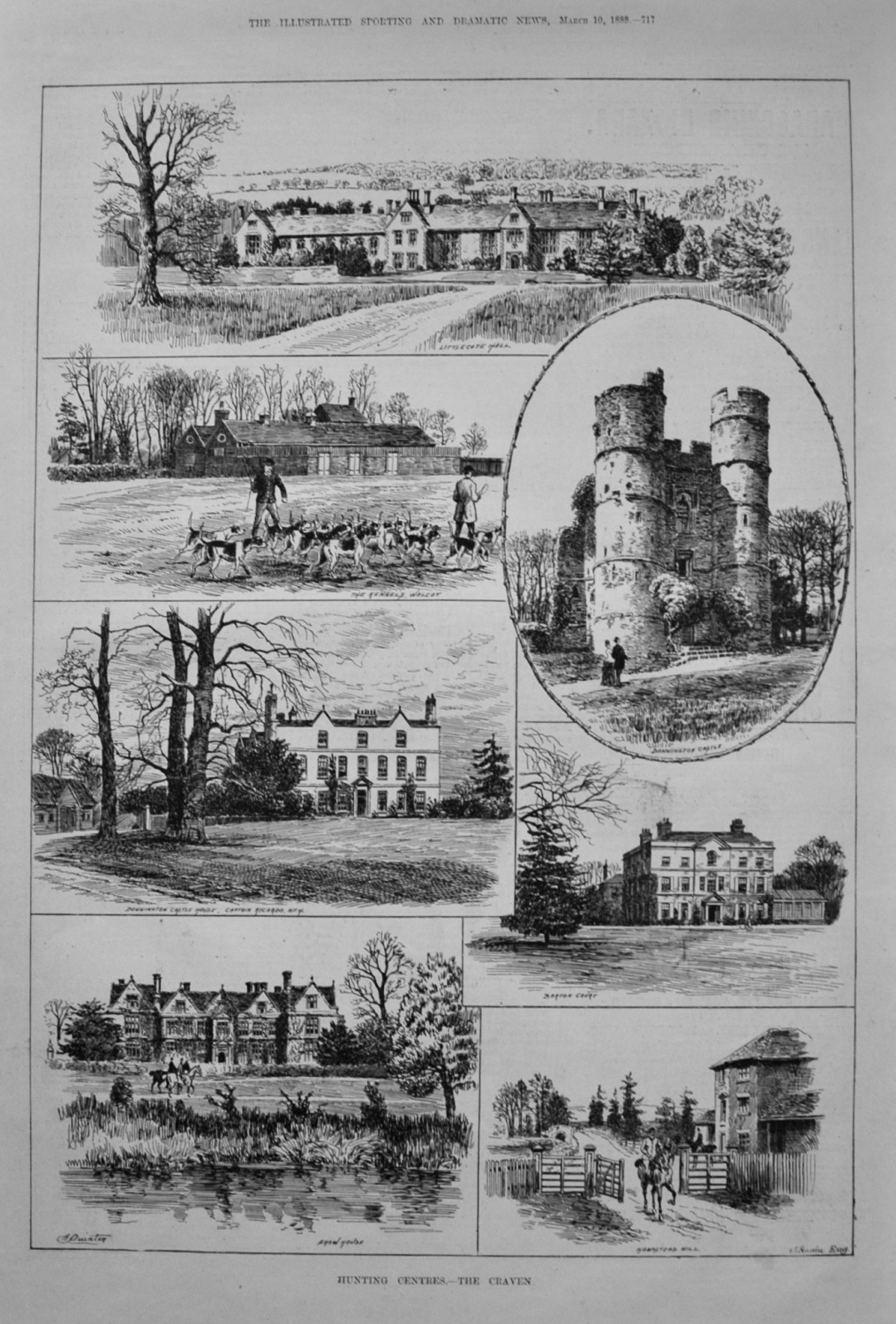 Hunting Centres.- The Craven. 1888