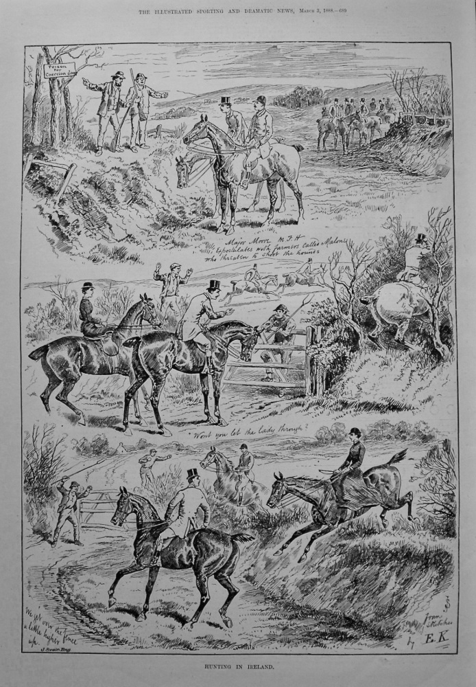 Hunting in Ireland. 1888