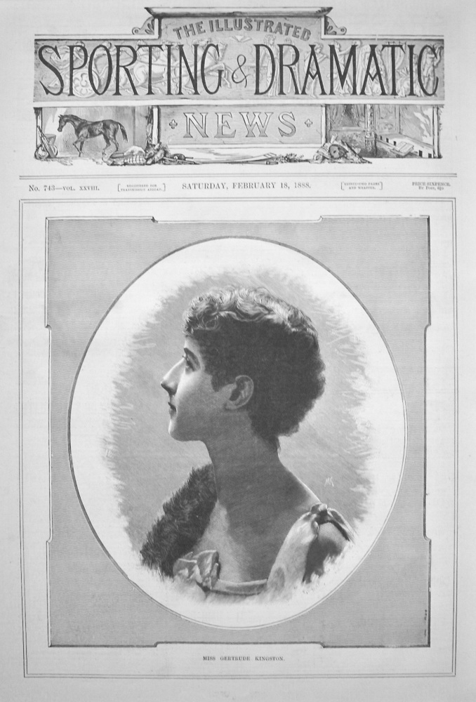 Miss Gertrude Kingston. 1888