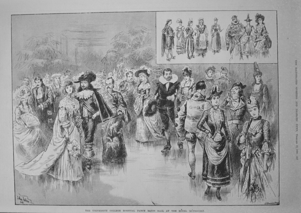 The University College Hospital Fancy Dress Ball at the Hotel Metropole. 1888