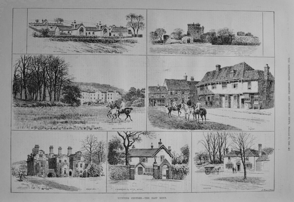 Hunting Centres.- The East Kent. 1888