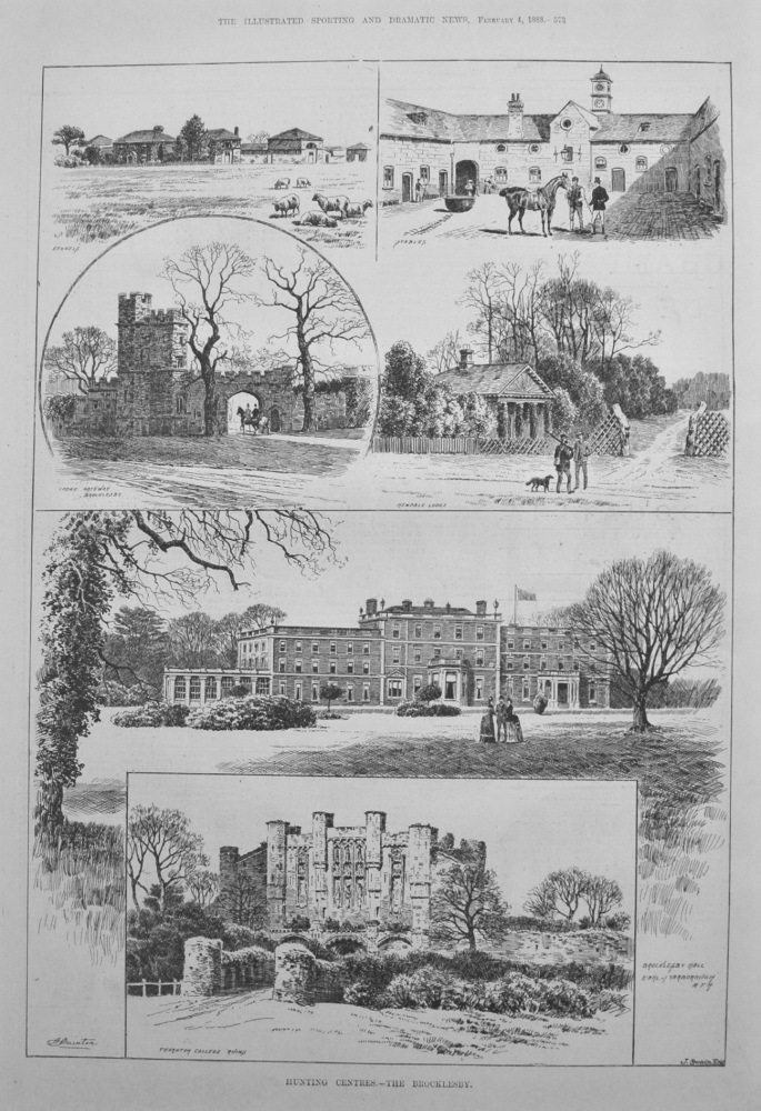 Hunting Centres.- The Brocklesby. 1888