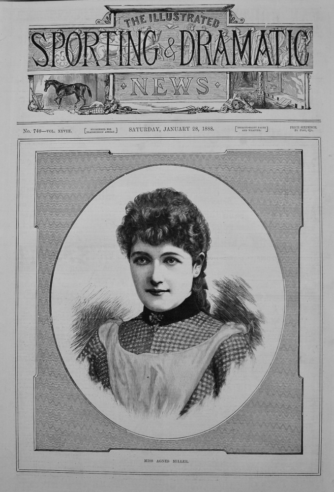 Miss Agnes Miller. 1888