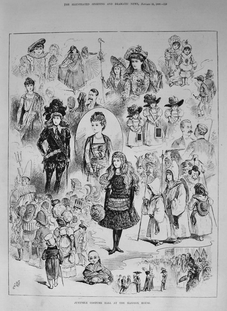 Juvenile Costume Ball at the Mansion House. 1888