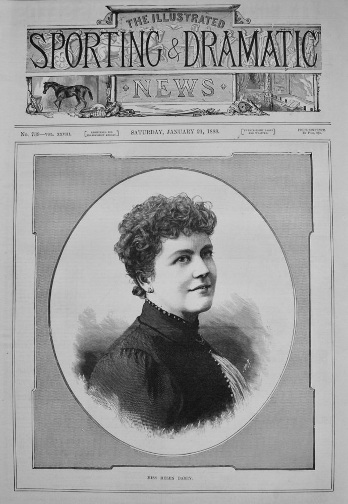 Miss Helen Barry. 1888