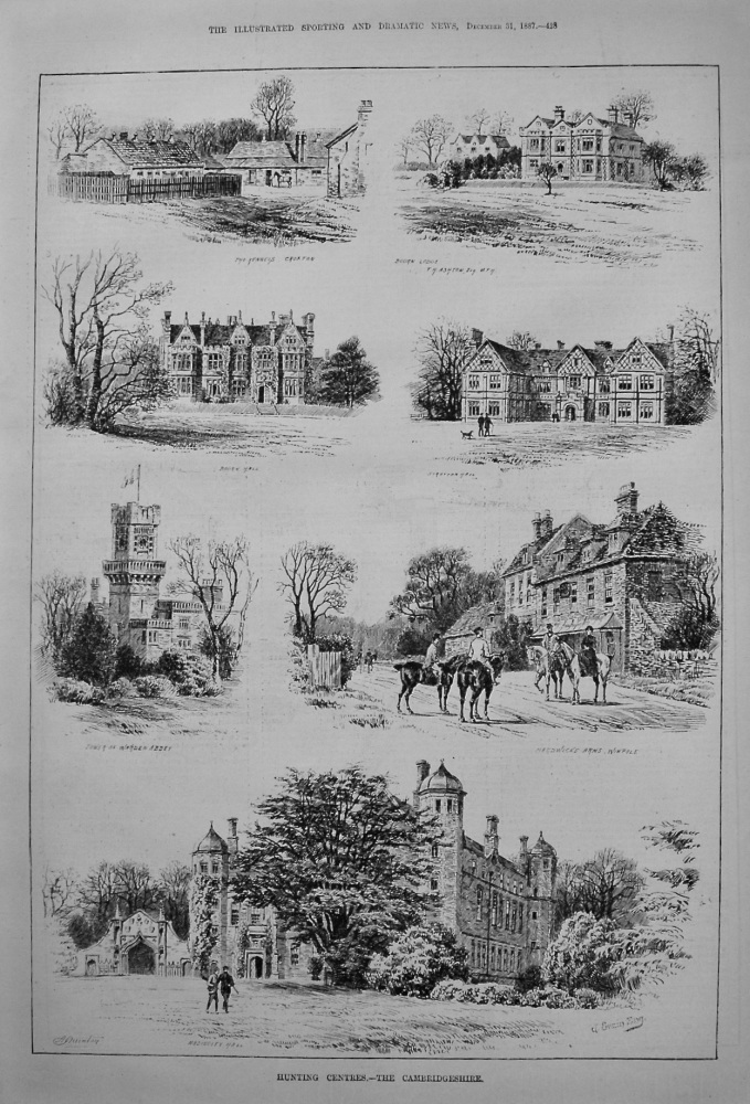 Hunting Centres.- The Cambridgeshire. 1887