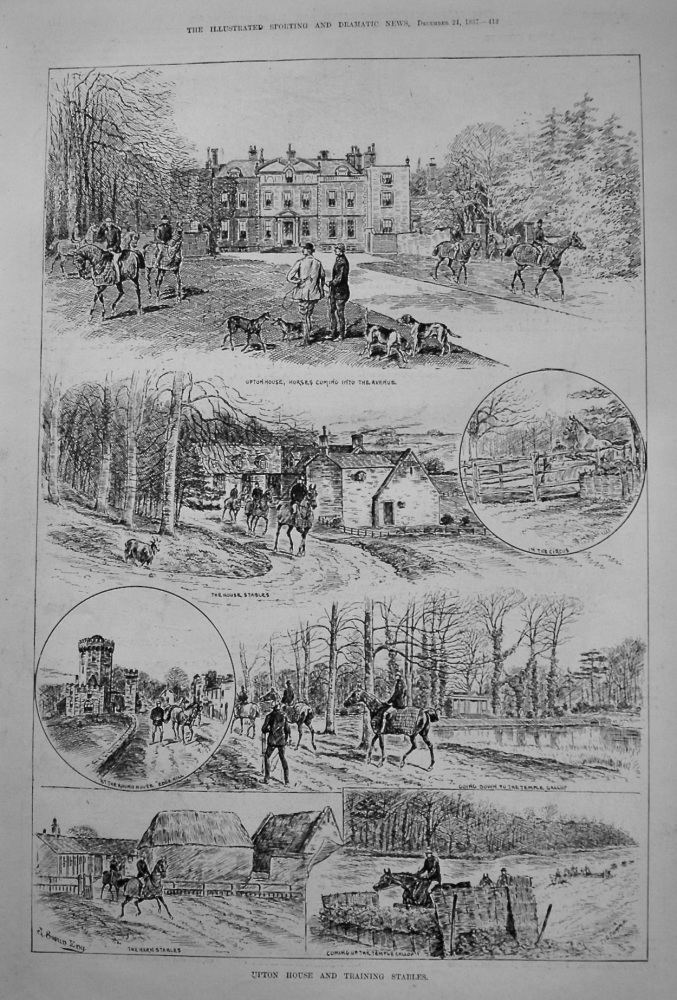 Upton House and Training Stables. 1887