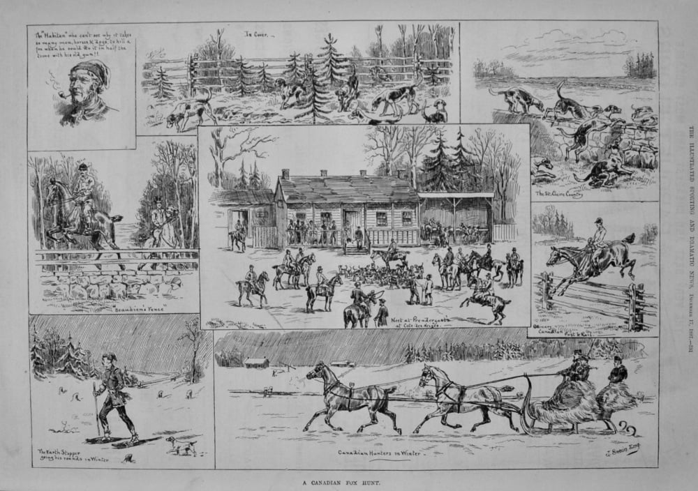 A Canadian Fox Hunt. 1887