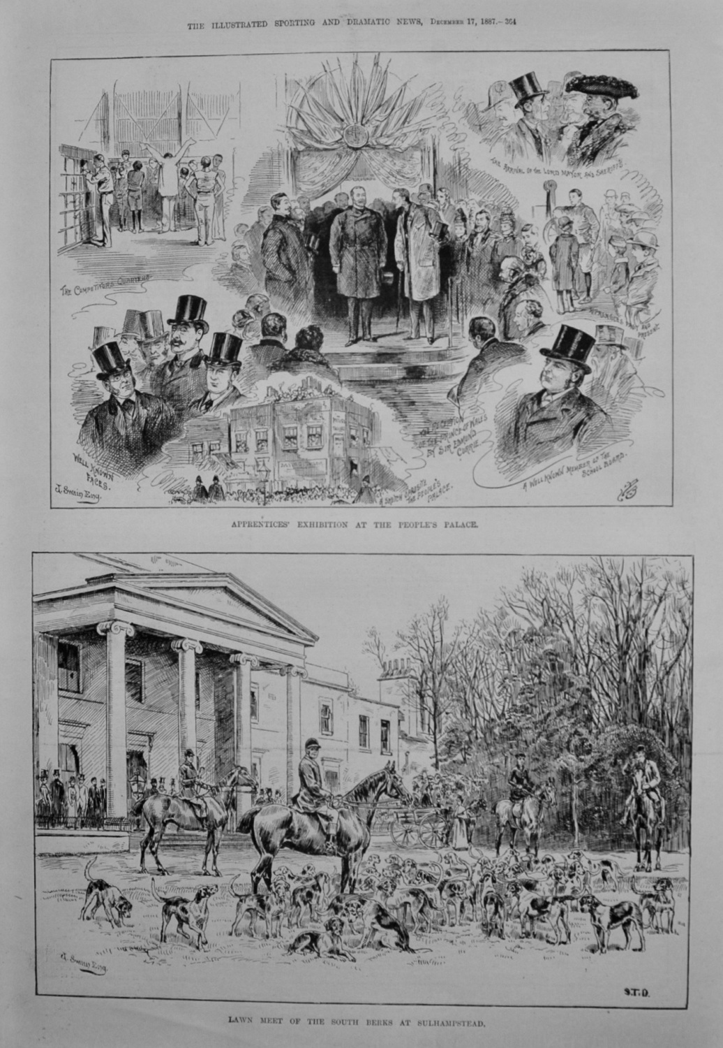 Lawn Meet of the South Berks at Sulhampstead. 1887.