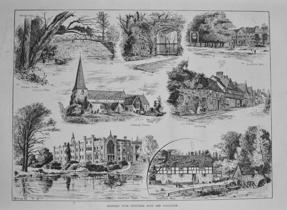 Sketches from Sheffield Park and Fletchling. 1887