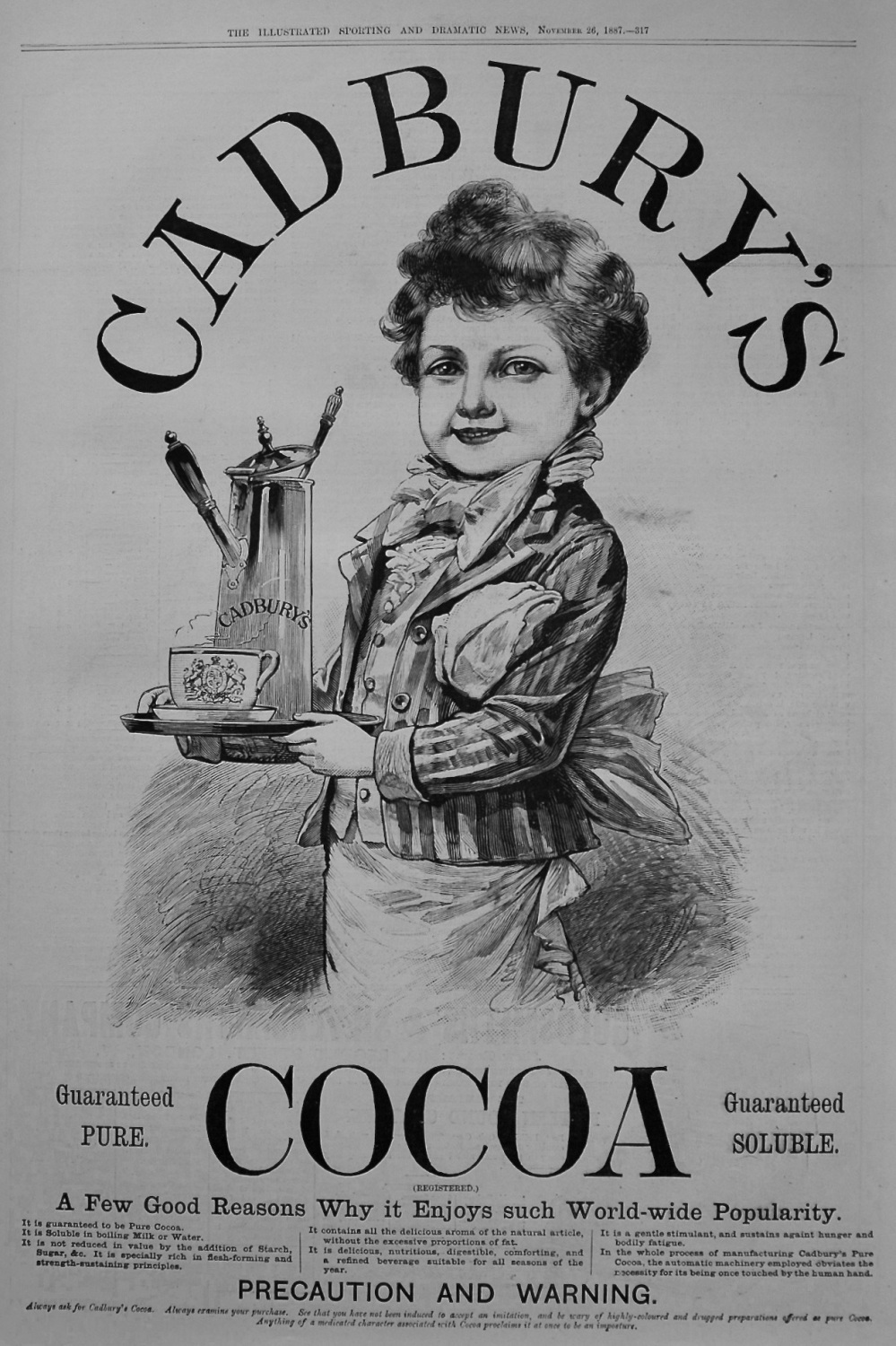 Cadbury's Cocoa. 1887