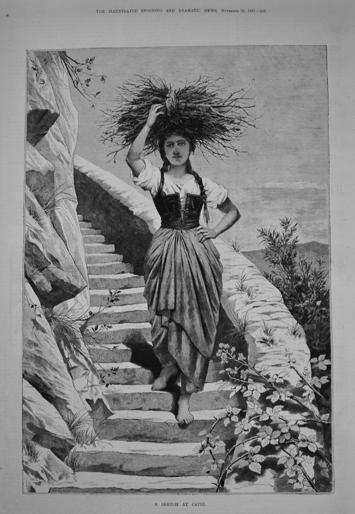 A Sketch at Capri. 1887