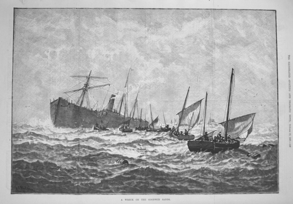 A Wreck on the Goodwin Sands. 1887