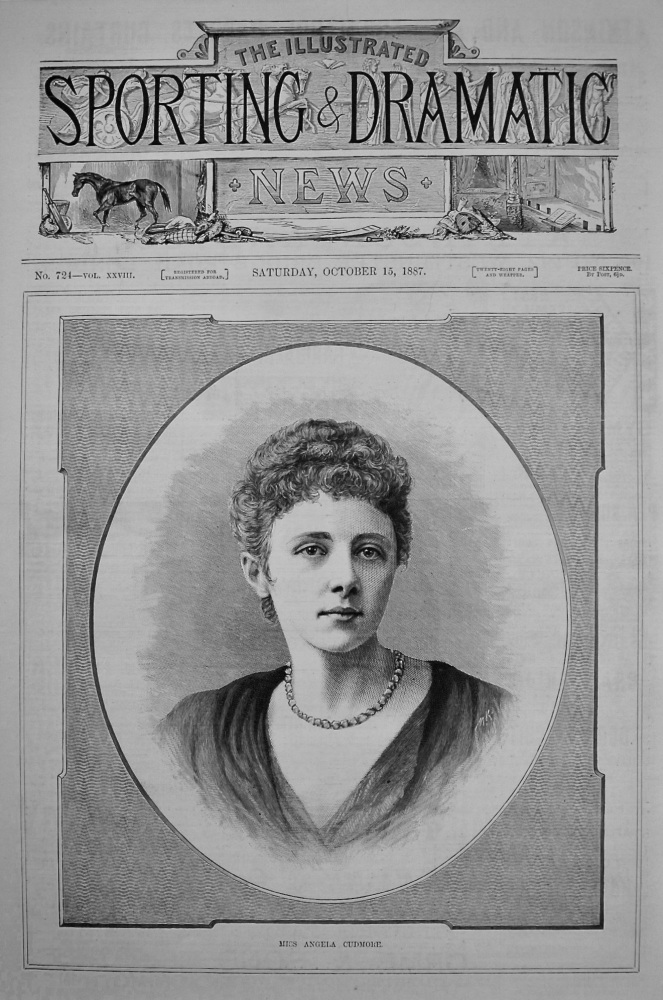 Miss Angela Cudmore. 1887