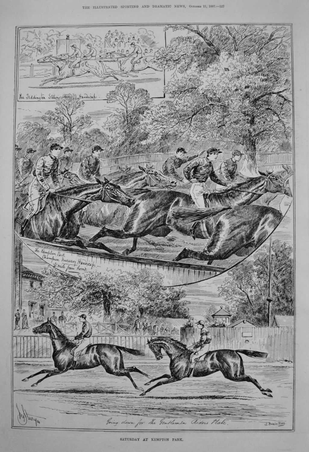 Saturday at Kempton Park. 1887