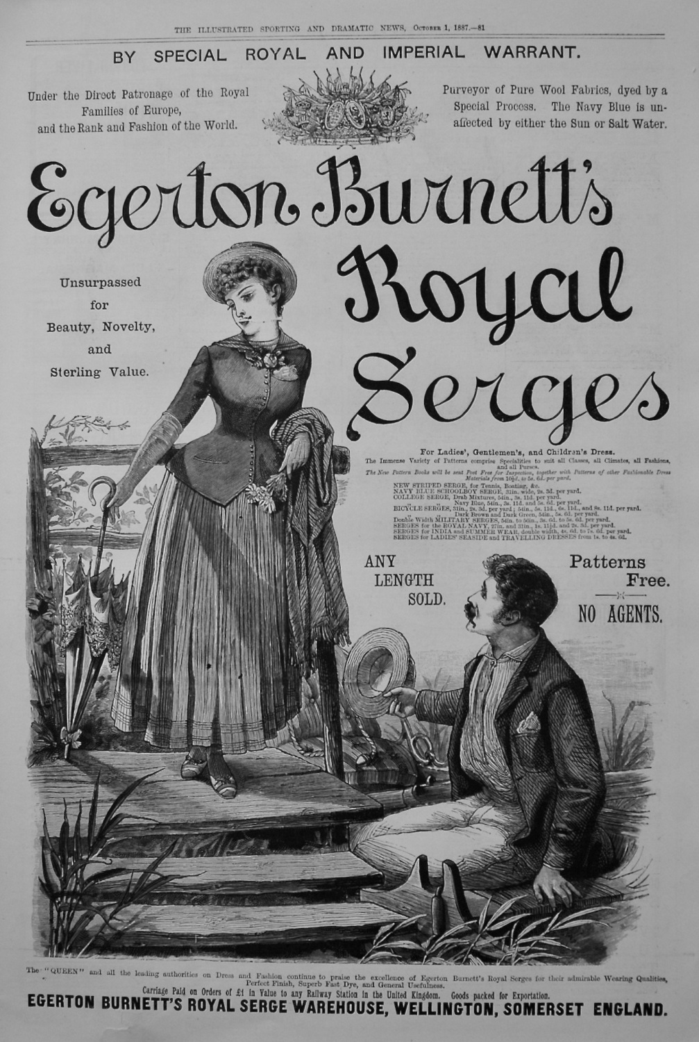 Egerton Burnett's Royal Serges. 1887