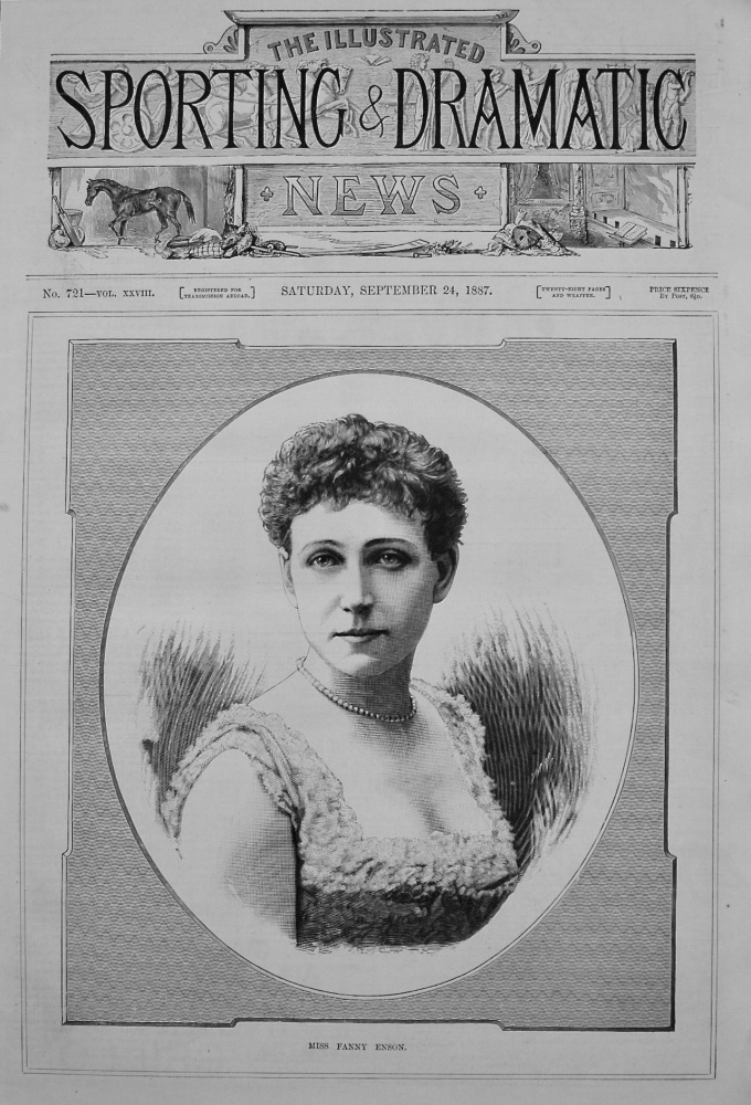 Miss Fanny Enson. 1887