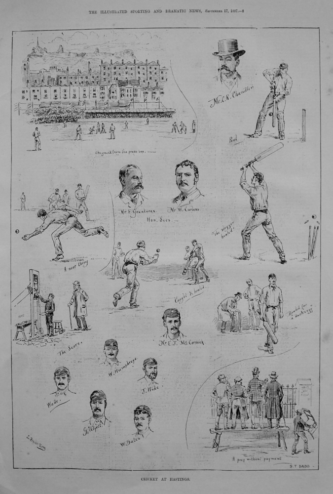 Cricket at Hastings. 1887