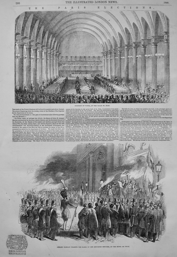 The Paris Elections. 1848