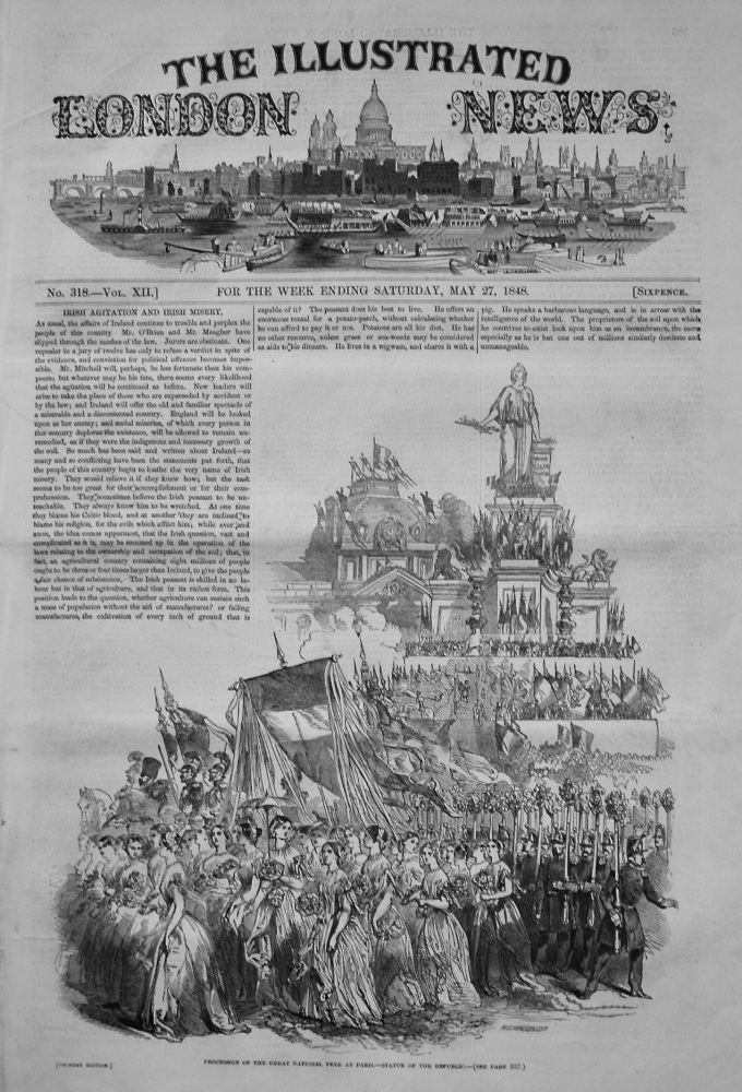 Illustrated London News. May 27th, 1848.
