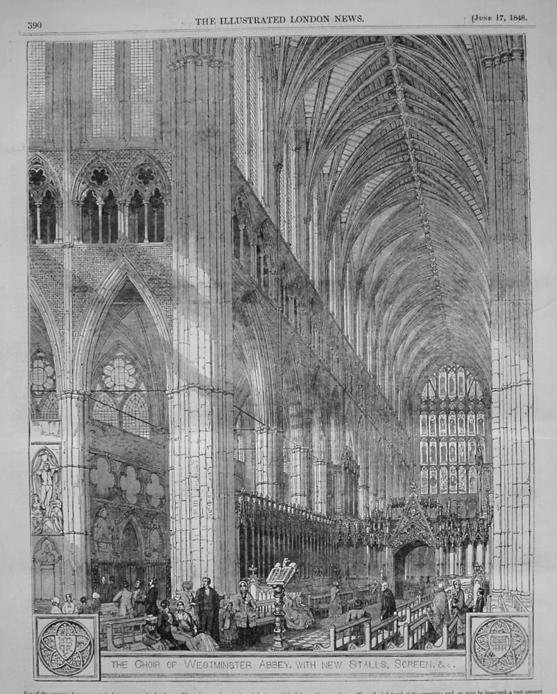 Alterations in Westminster Abbey. 1848