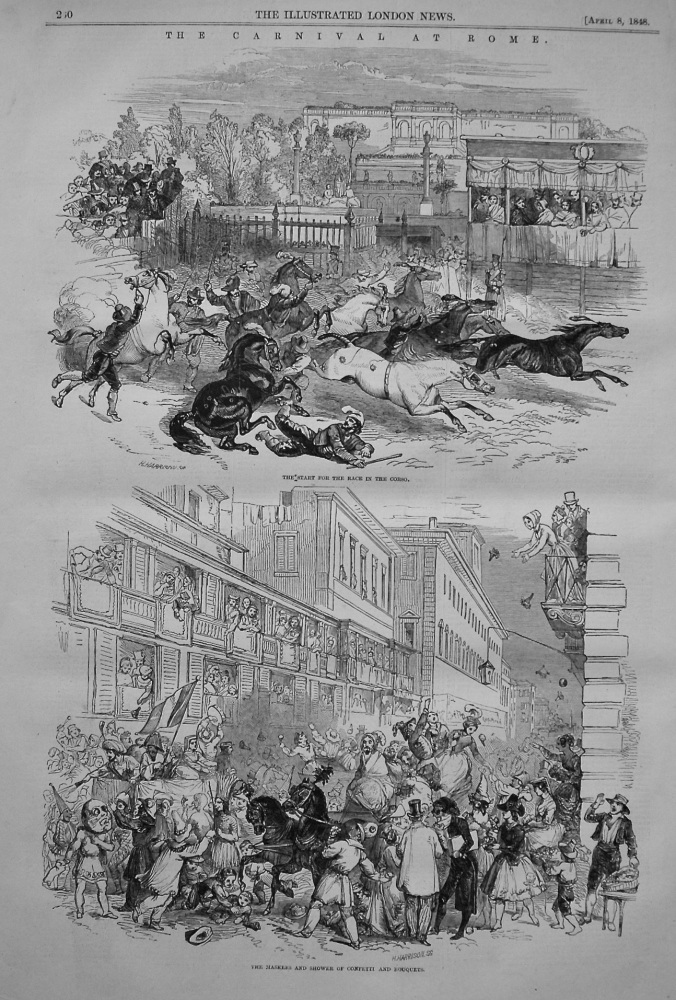 Carnival at Rome. 1848