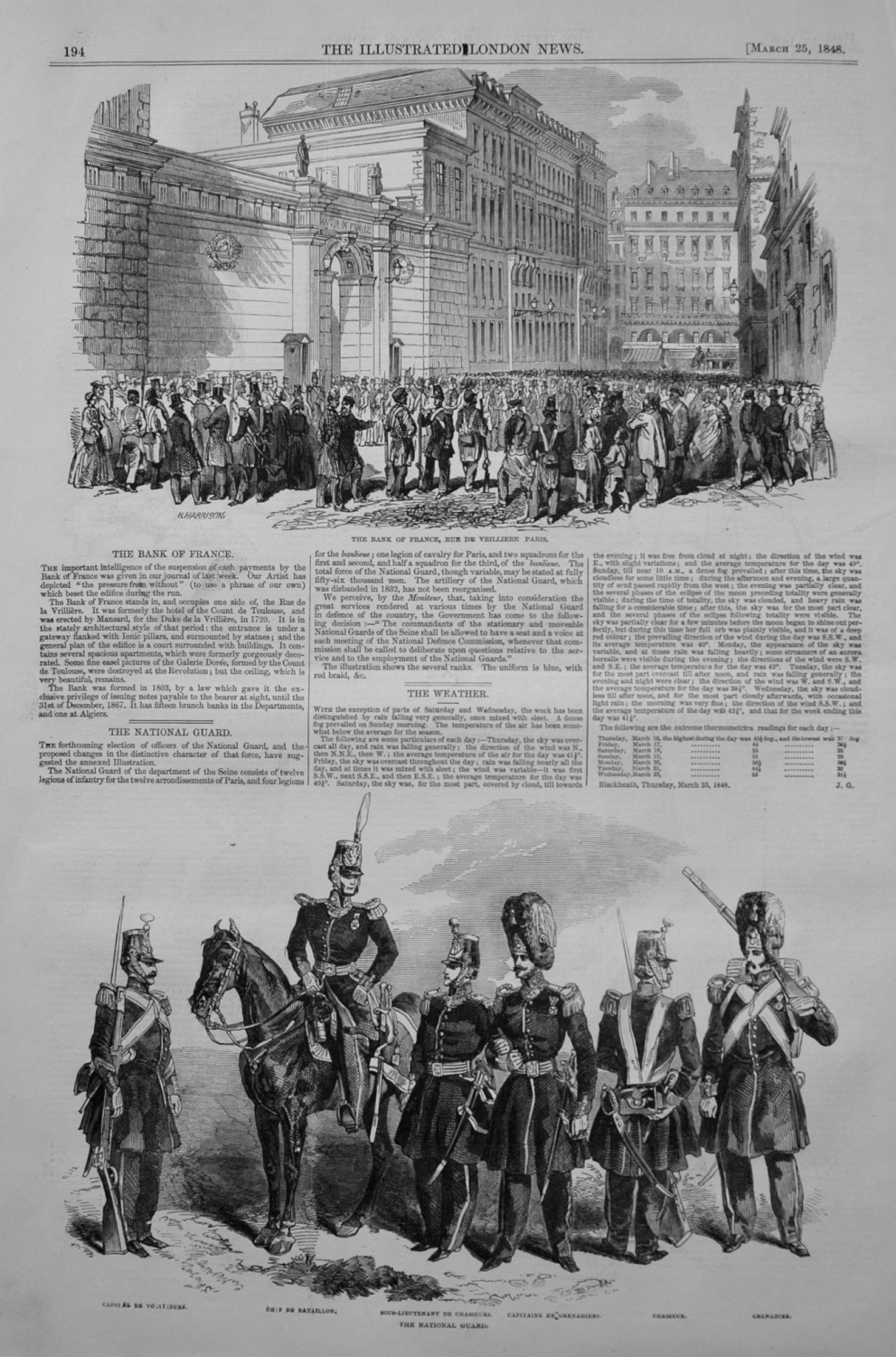 The Bank of France. 1848