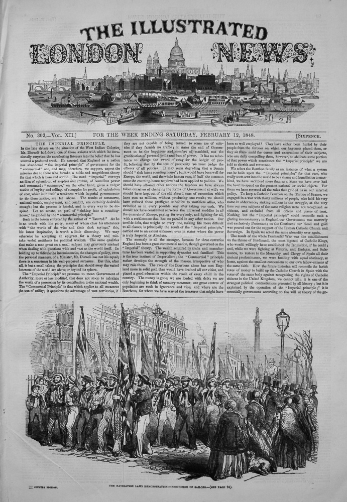 Illustrated London News, February 12th, 1848.