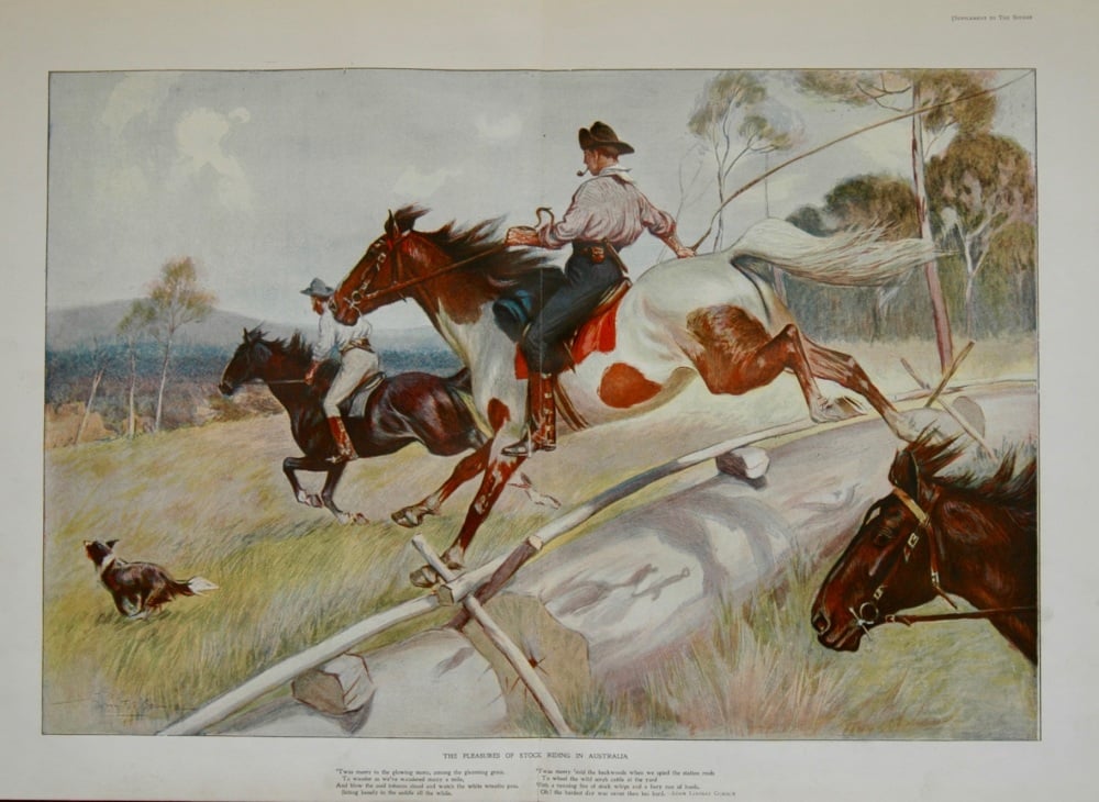 The Pleasures of Stock Riding in Australia. 1903