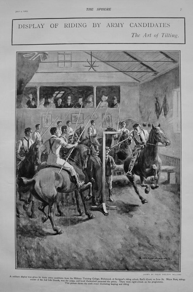 Display of Riding by Army Candidates : The Art of Tilting. 1903