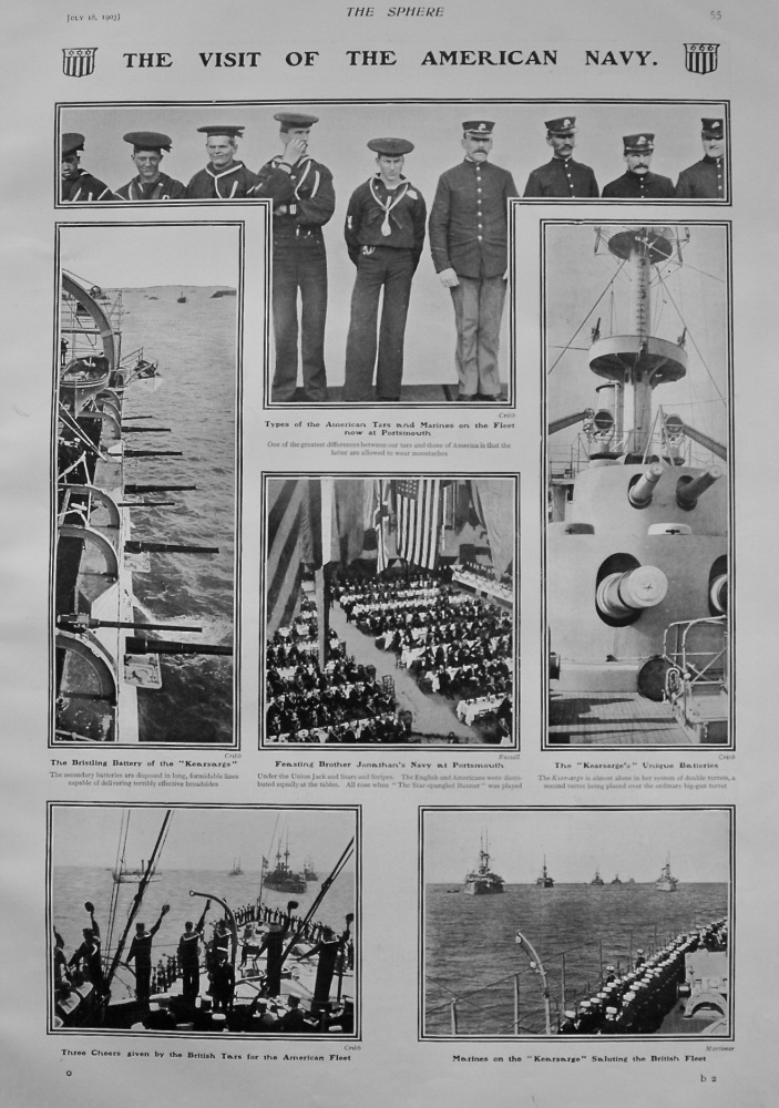 Visit of the American Navy. 1903