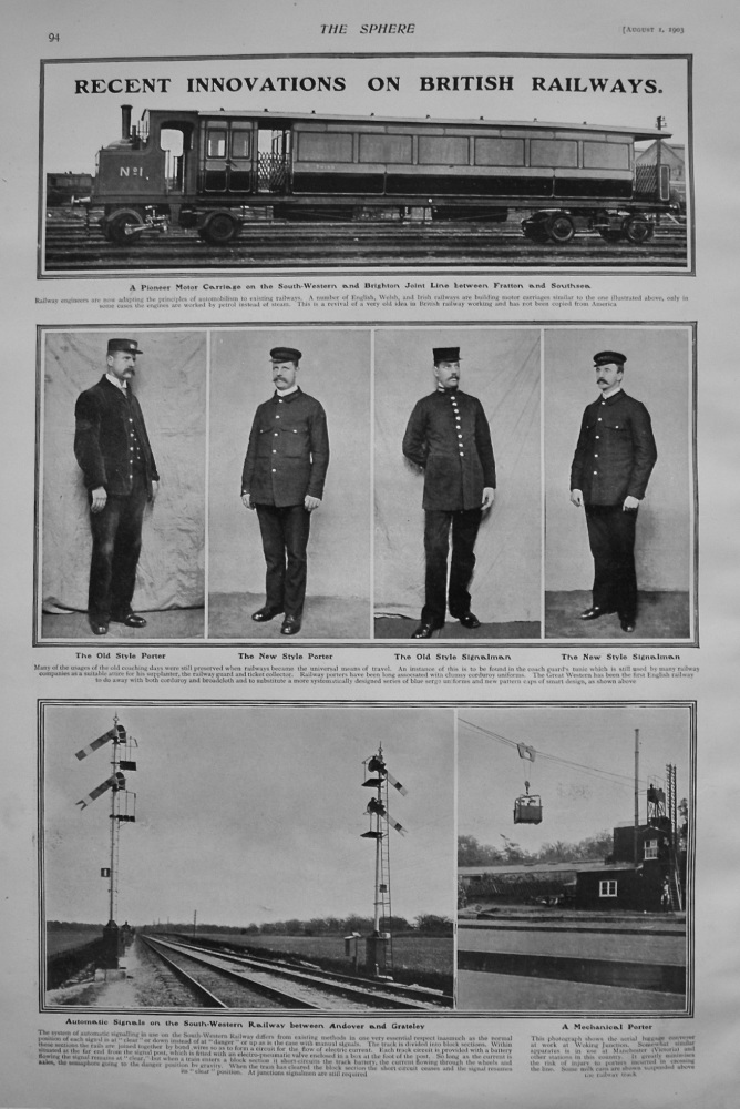 Recent Innovations on British Railways. 1903