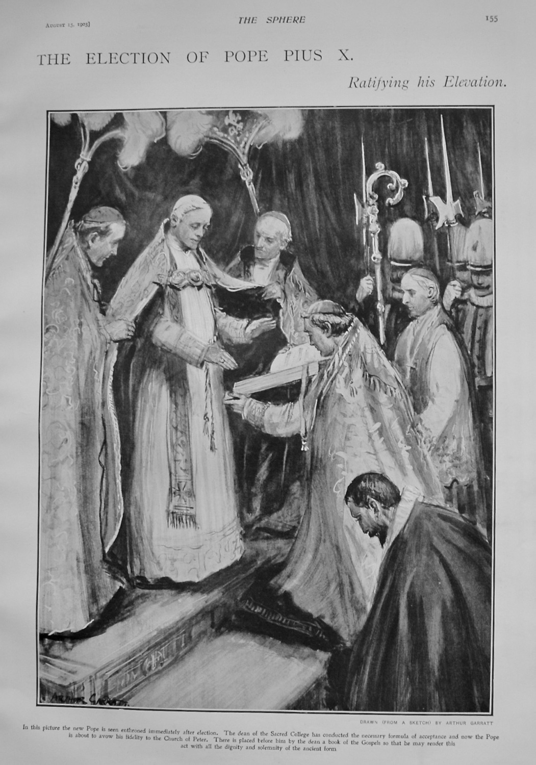 The Election of Pope Pius X. : Ratifying his Declaration. 1903