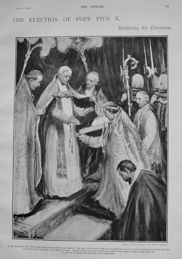 The Election of Pope Pius X. : Ratifying his Declaration. 1903