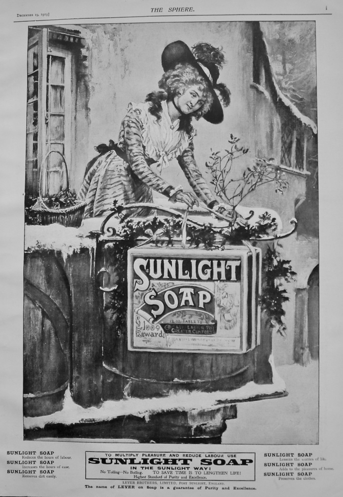 Sunlight Soap. 1903