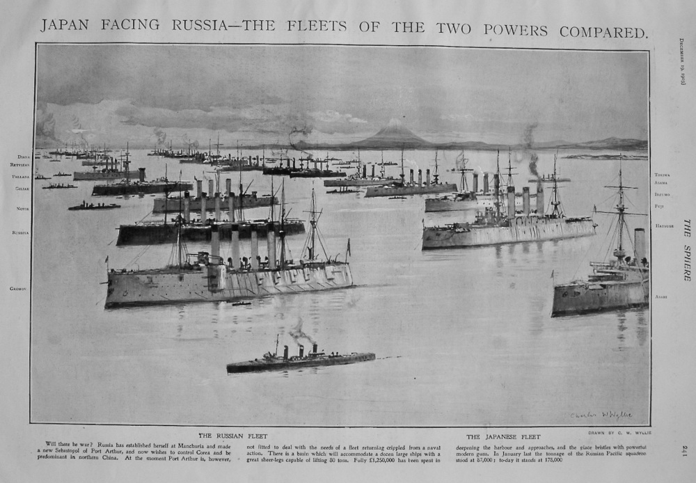 Japan Facing Russia- The Fleets of the Two Powers Compared. 1903