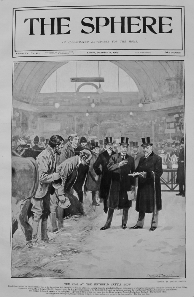 The Smithfield Cattle Show at the Agricultural Hall, Islington.  1903
