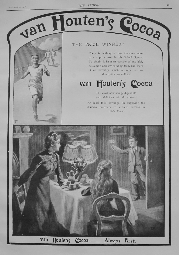 Van Houten's Cocoa. 1903