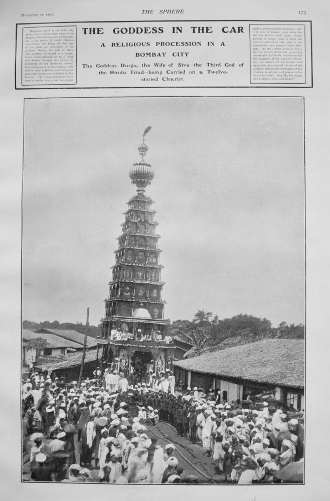 The Goddess in the Car : A Religious Procession in a Bombay City. 1903
