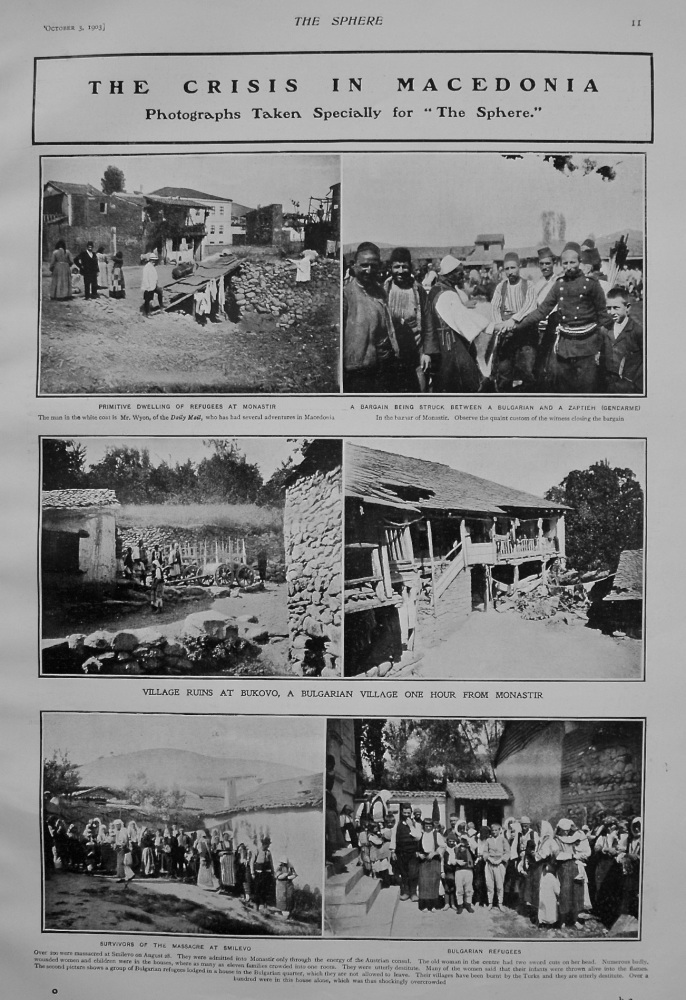 The Crisis in Macedonia. (Photographs Specially taken for "The Sphere.") 1903