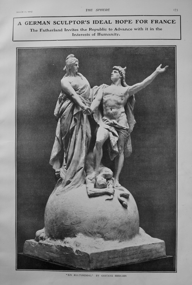"Ein Kulturideal." by Gustave Eberlein. 1903