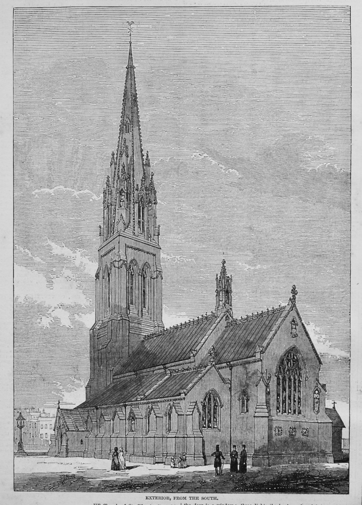 Church of St. Giles, situated in the Town of Cheadle. 1847