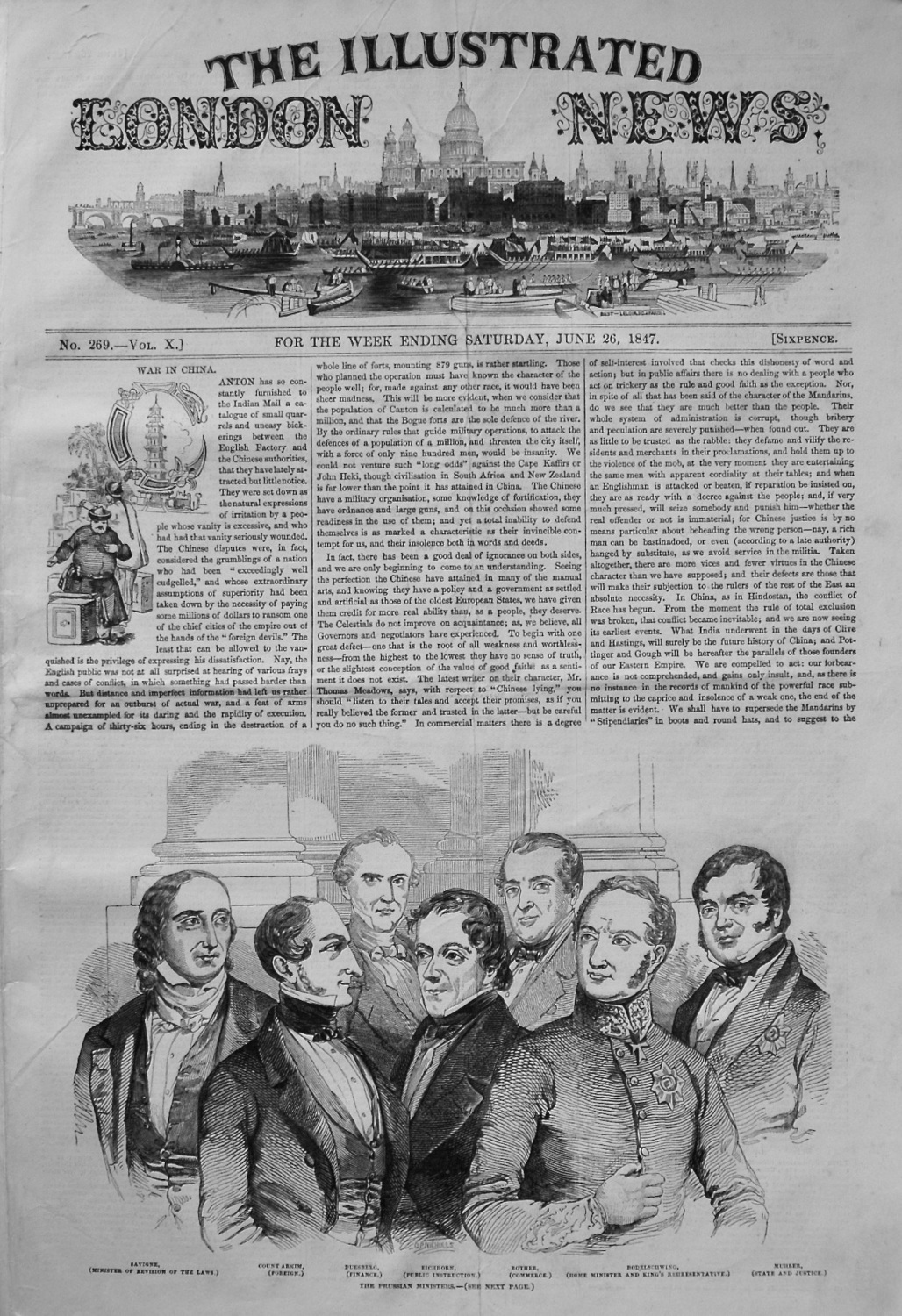 Illustrated London News. June 26th 1847.