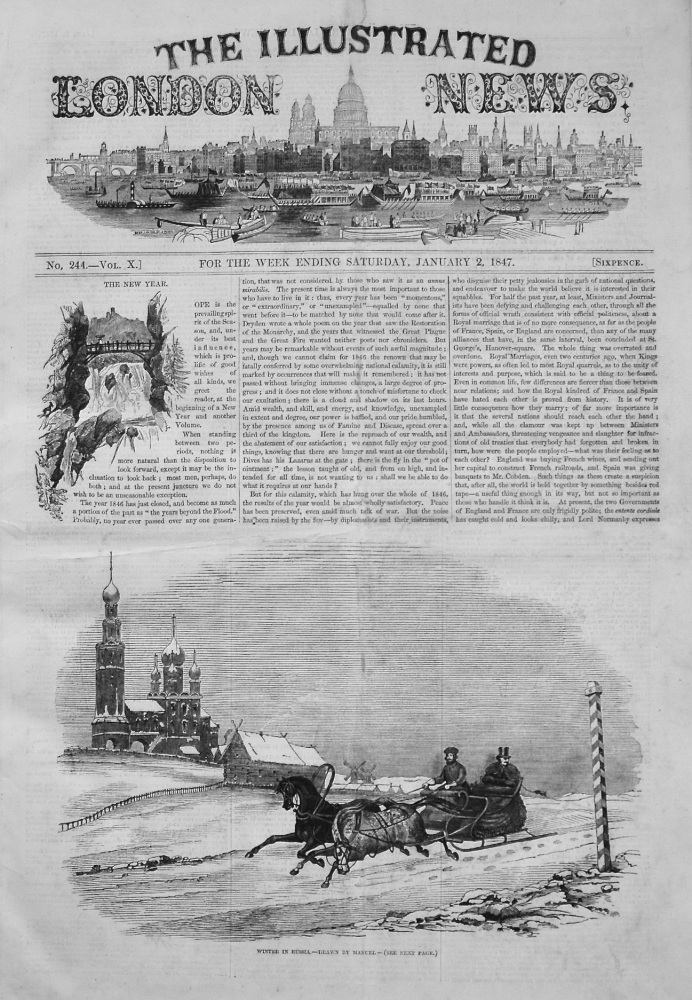 Illustrated London News, January 2nd, 1847.