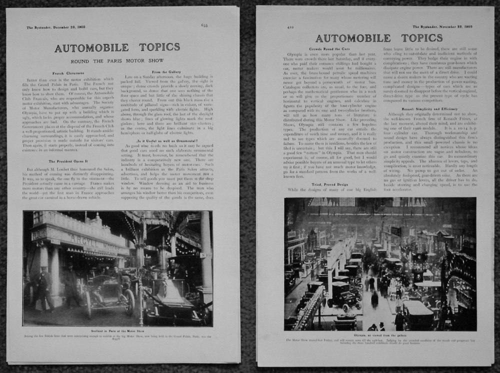 Automobile Topics. 1905