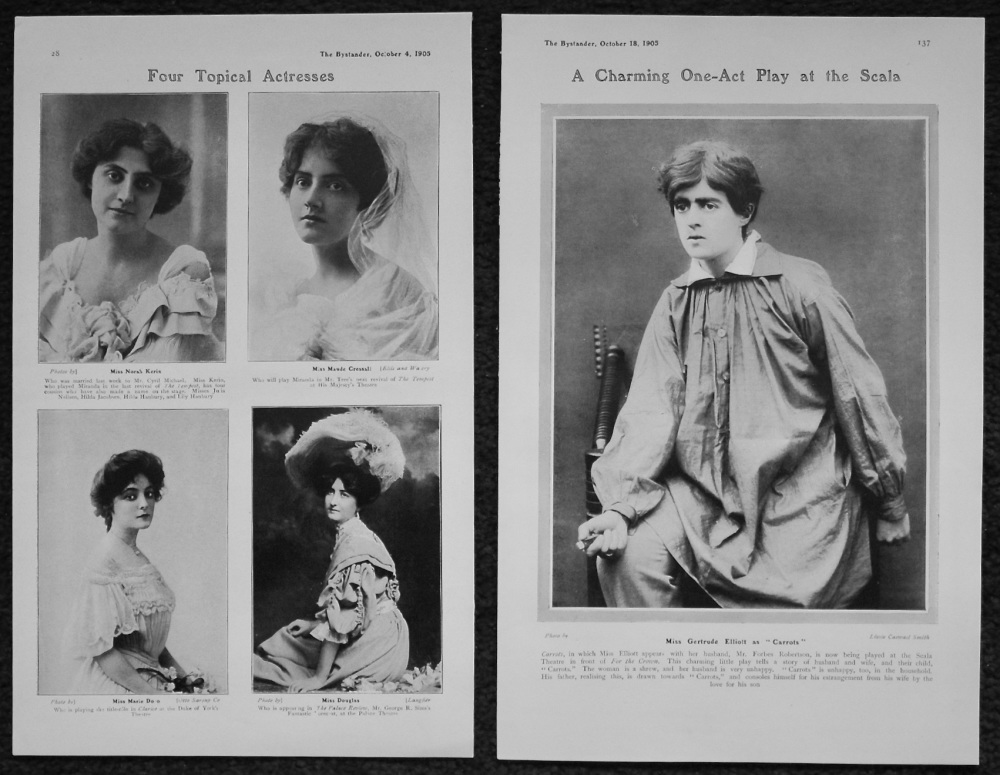 Four Topical Actresses. 1905.
