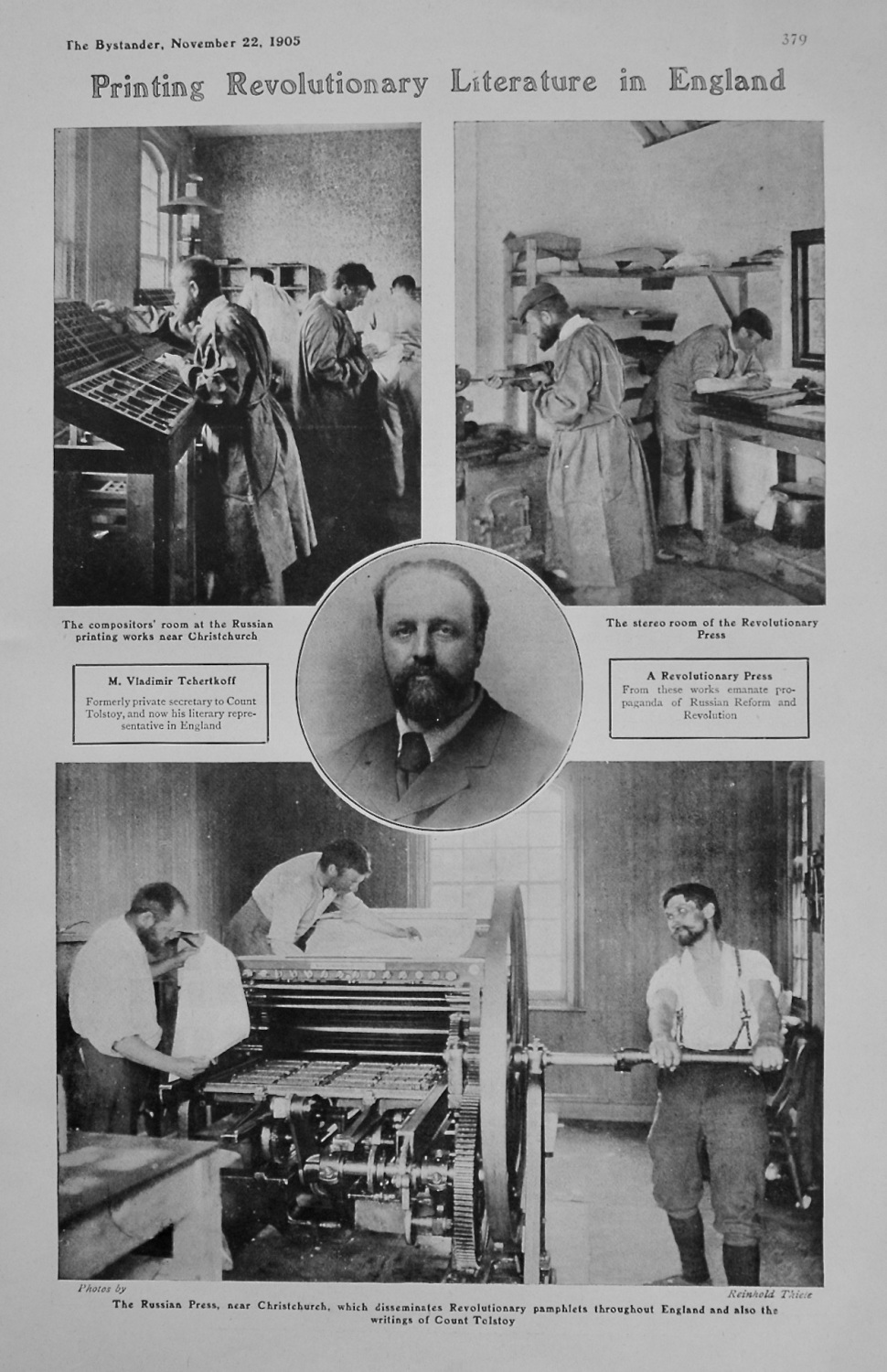 Printing Revolutionary Literature in England. 1905