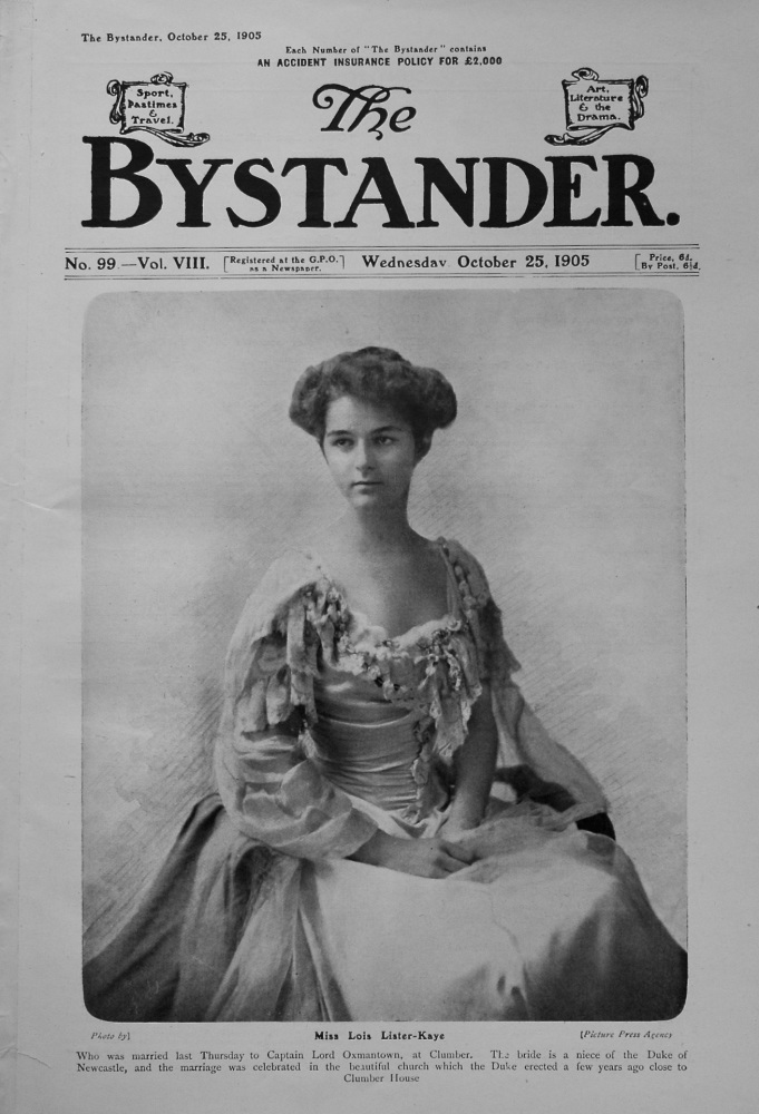 The Bystander. October 25th, 1905.