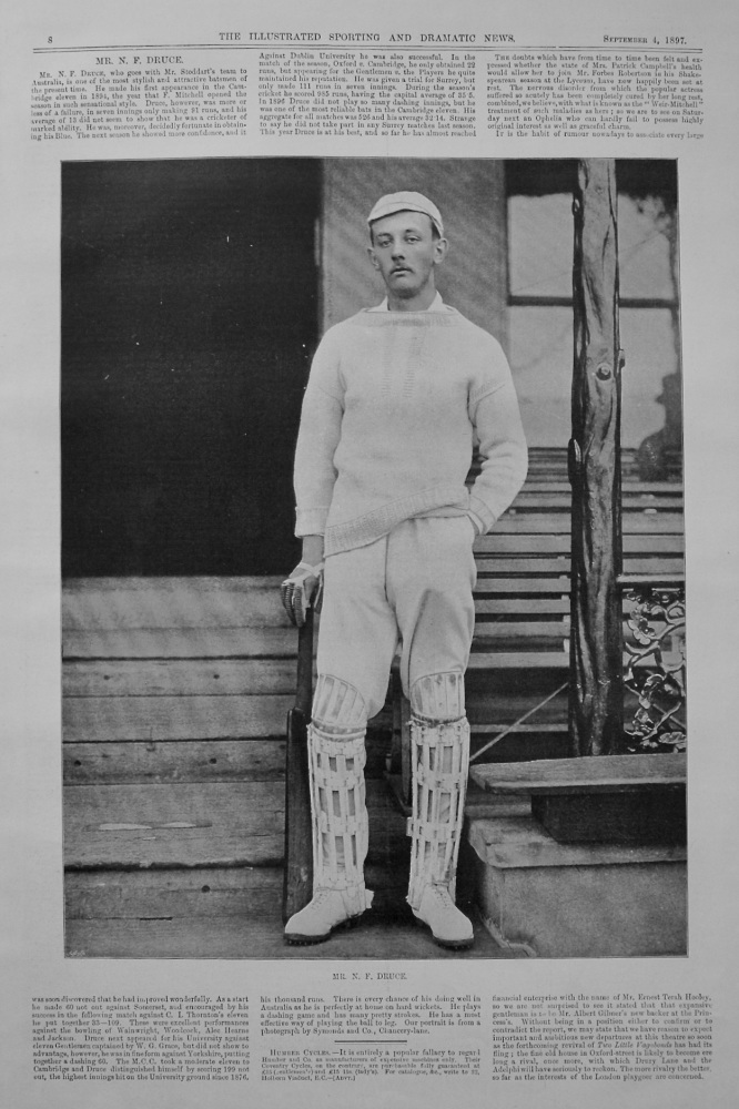 Mr. N. F. Druce. (Cricket). 1897